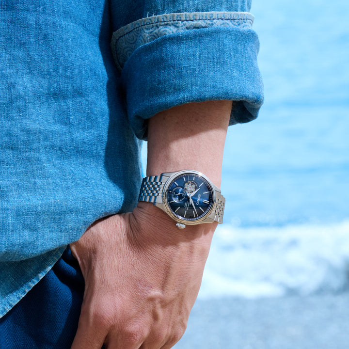 Seiko SPB527J1 Japan Blue dial dress watch elegant formal wear styling