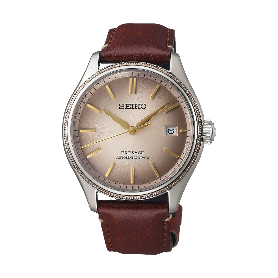 Seiko Presage SPB529J1 limited edition with Shiracha brown dial and bronze-plated case, 3000pcs