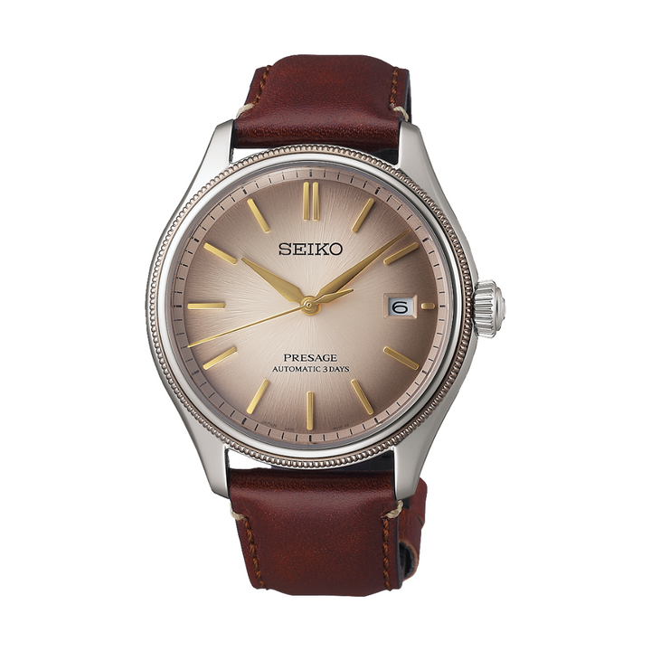 Seiko Presage SPB529J1 limited edition with Shiracha brown dial and bronze-plated case, 3000pcs