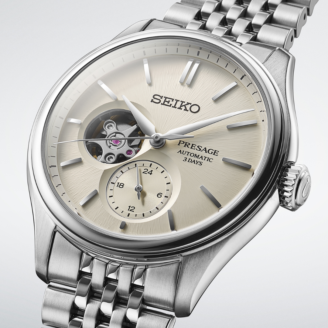 SEIKO PRESAGE SPB469J1 CLASSIC AUTOMATIC OPEN HEART MEN WATCH