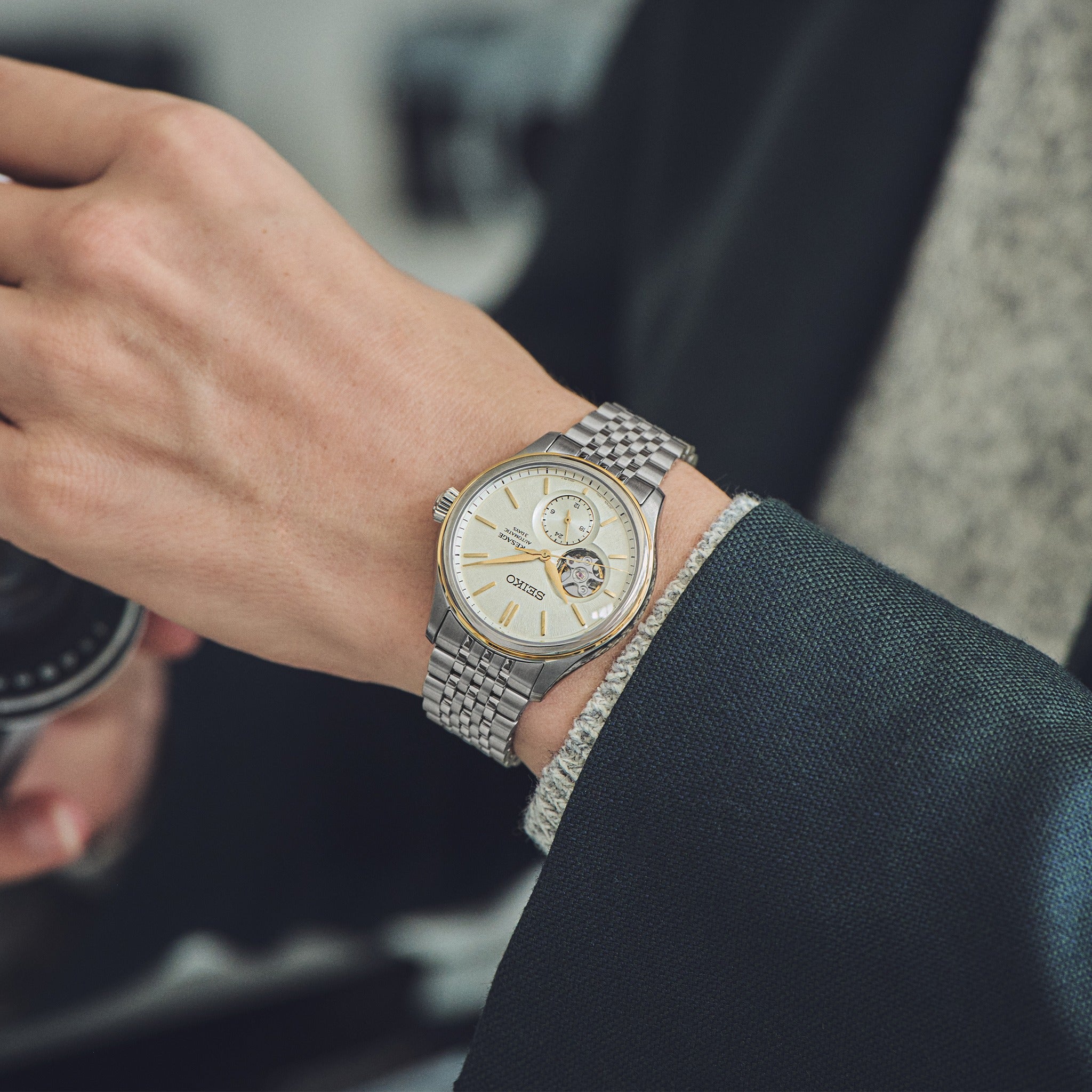 ボディ・フェイスケア Seiko presage Seiko Presage SPB480J1 Classic Cream Dial Auto | City Chain – City