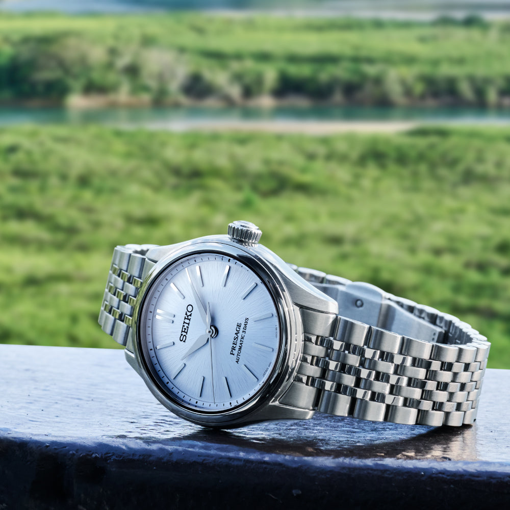 Seiko Presage SPB521J1 automatic with 72-hour power reserve light blue dial