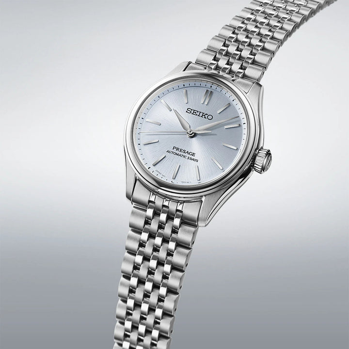 Seiko SPB521J1 Classic Series stainless steel bracelet with light blue dial