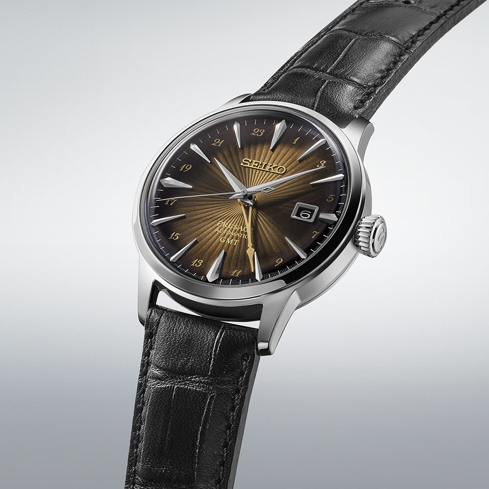 SEIKO PRESAGE SSK039J1 COCKTAIL TIME GMT MEN WATCH