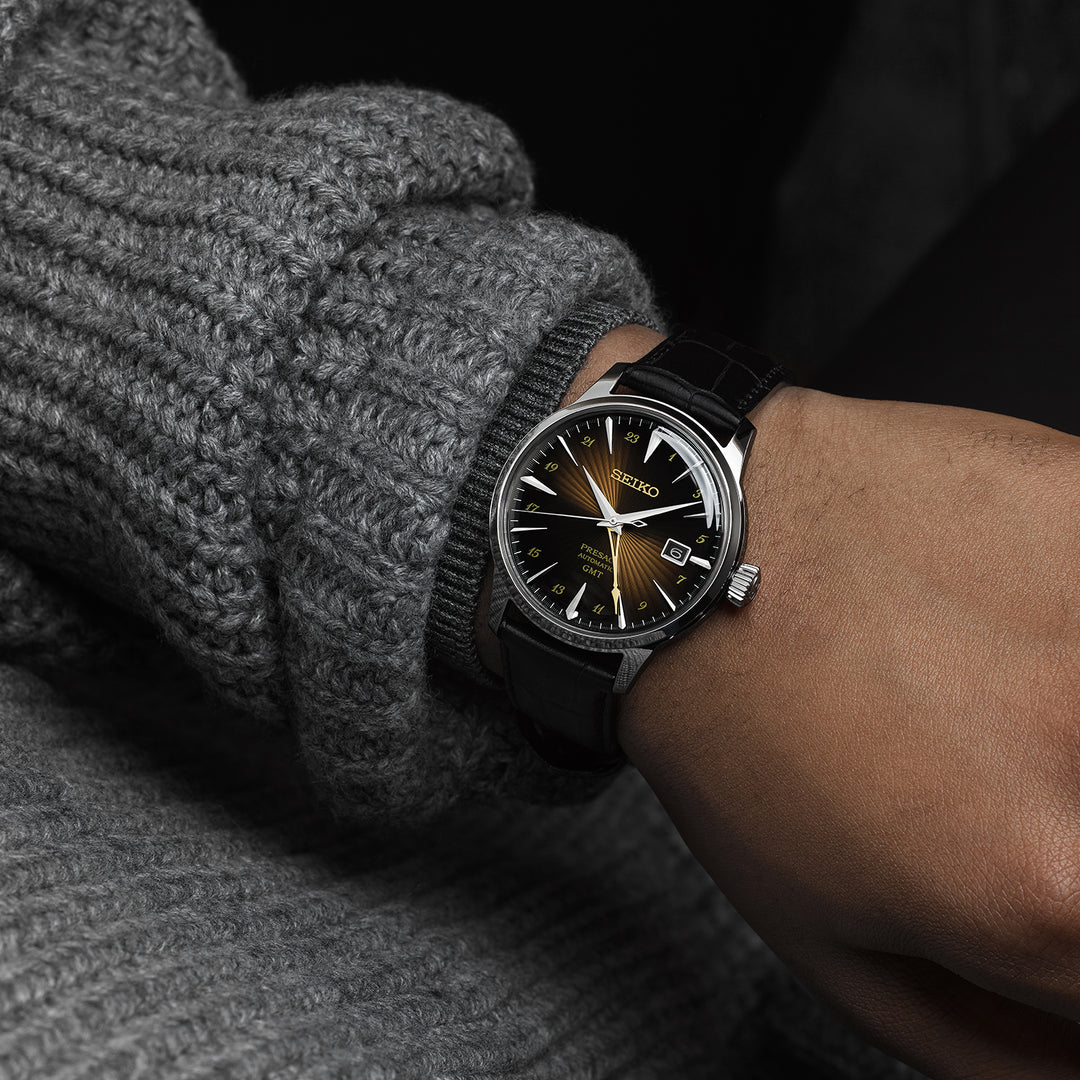 SEIKO PRESAGE SSK039J1 COCKTAIL TIME GMT MEN WATCH