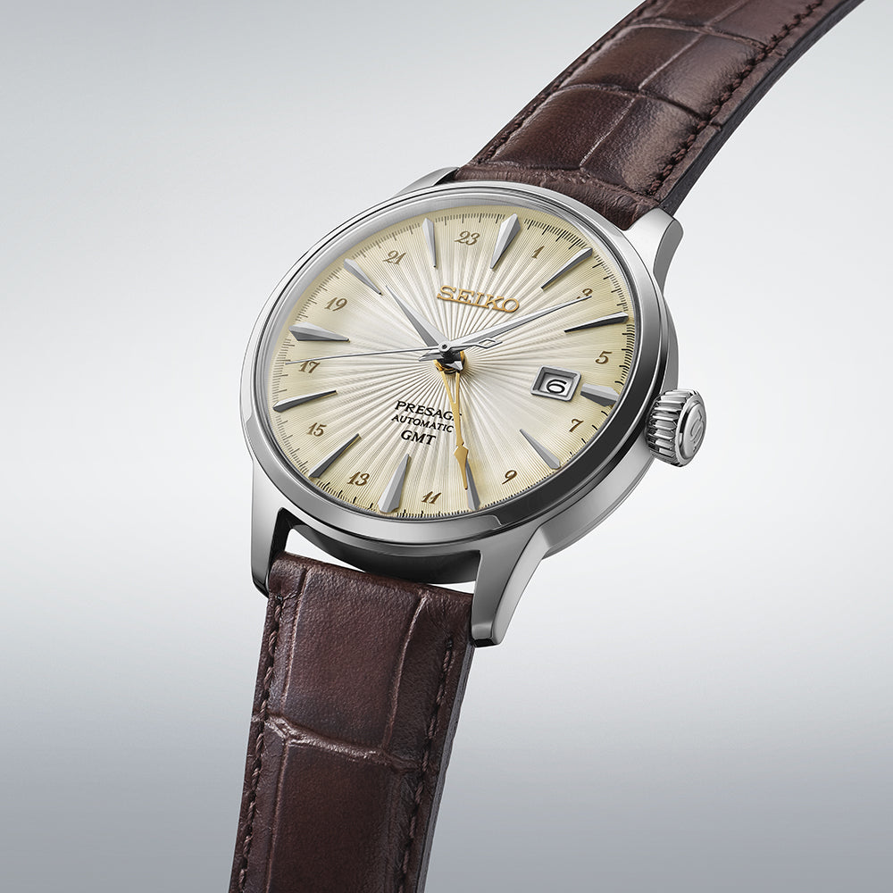 SEIKO PRESAGE SSK041J1 COCKTAIL TIME GMT MEN WATCH