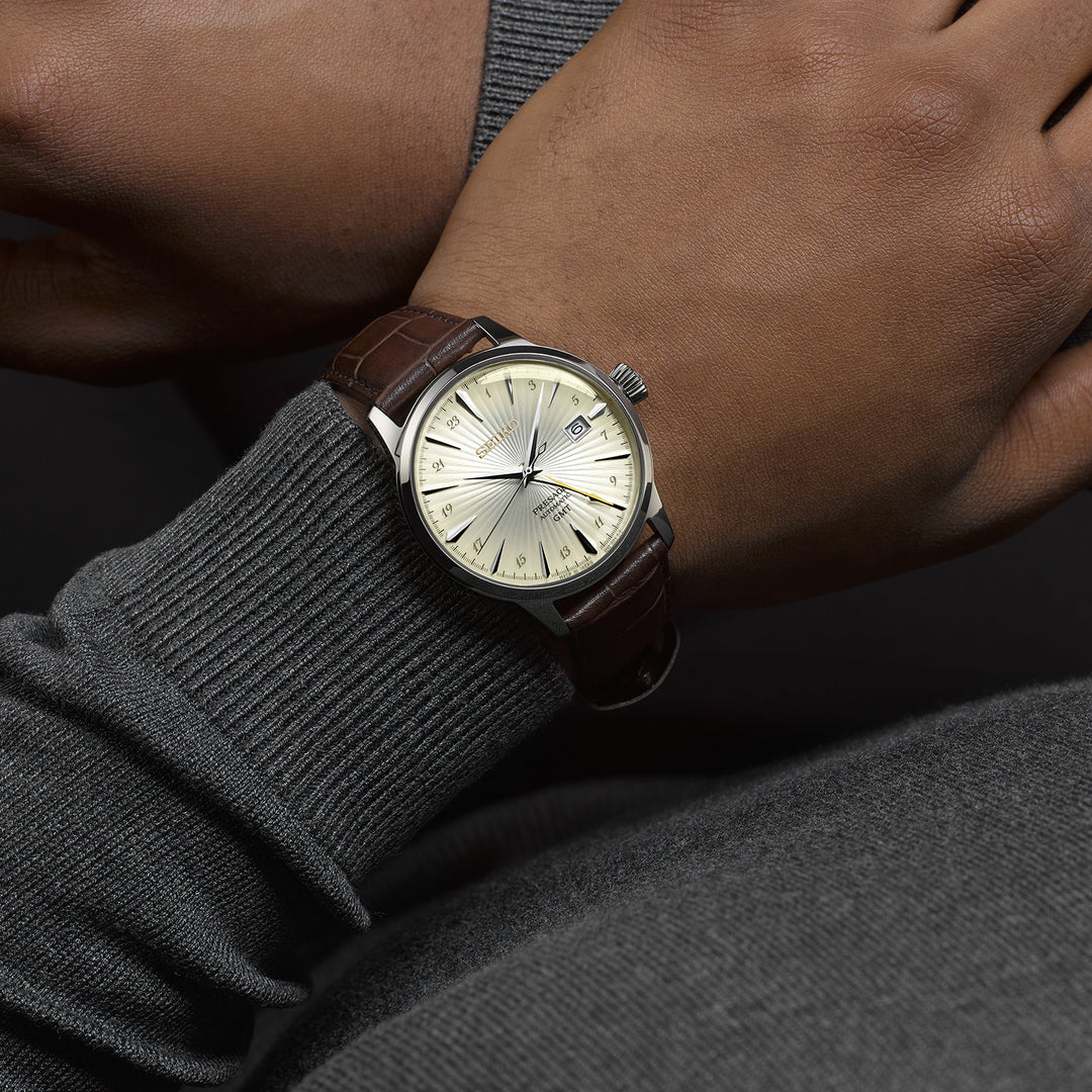 SEIKO PRESAGE SSK041J1 COCKTAIL TIME GMT MEN WATCH