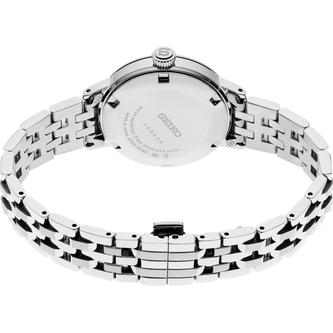 Seiko SRPL61J1 Cocktail Time four diamond indices on light blue dial