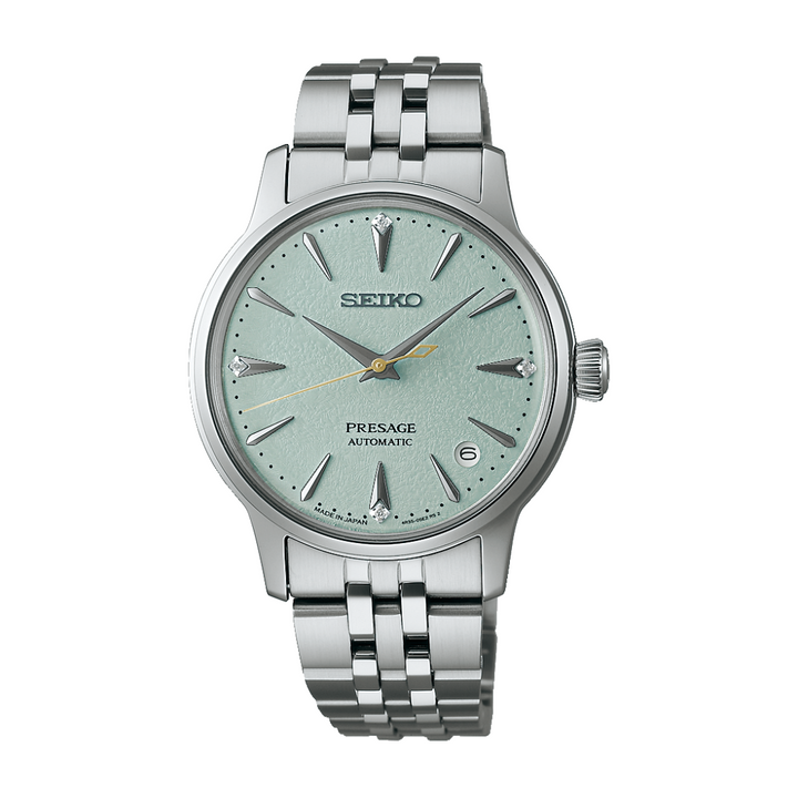 Seiko Presage SRPL63J1 Cocktail Time automatic green dial 34mm diamond indices
