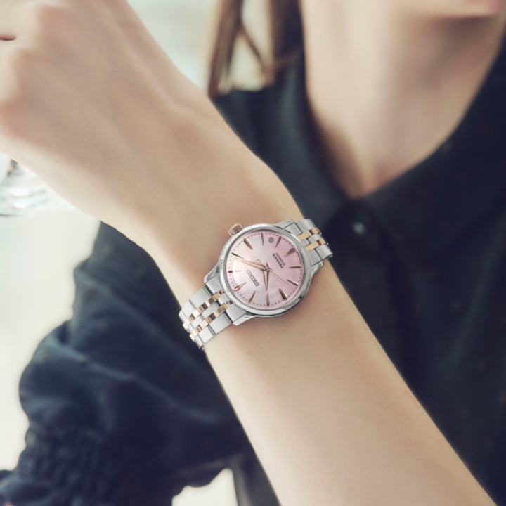 Seiko Presage SRPM06J1 Cocktail Time Sakura Aviation automatic women&