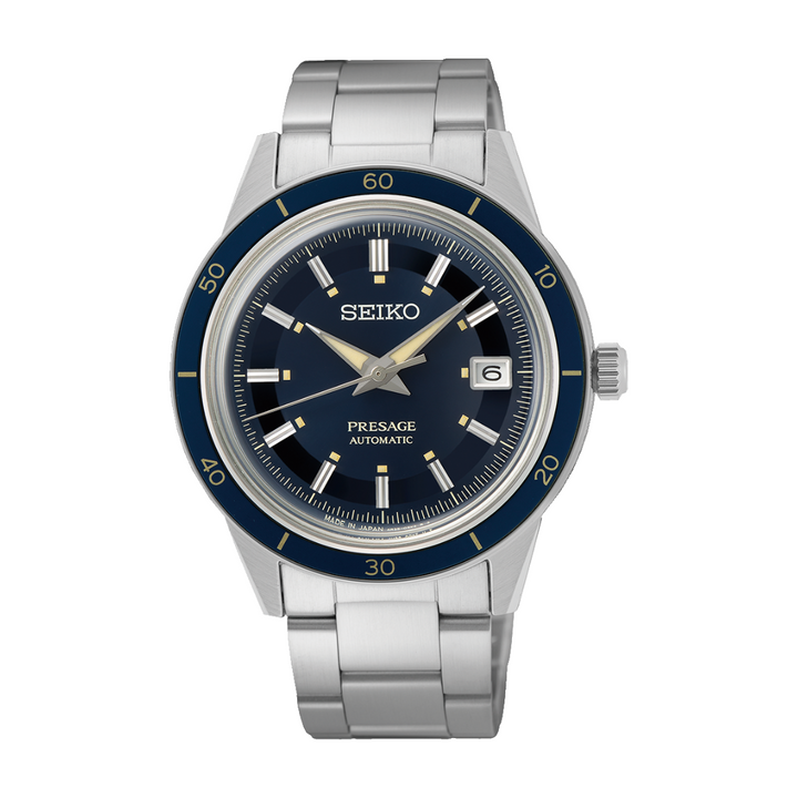 SEIKO PRESAGE SRPG05J1 STYLE 60S AUTOMATIC MEN WATCH