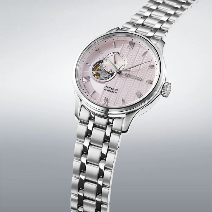 Seiko Presage SSA465J1 Zen Garden watch with stainless steel case and polished bracelet