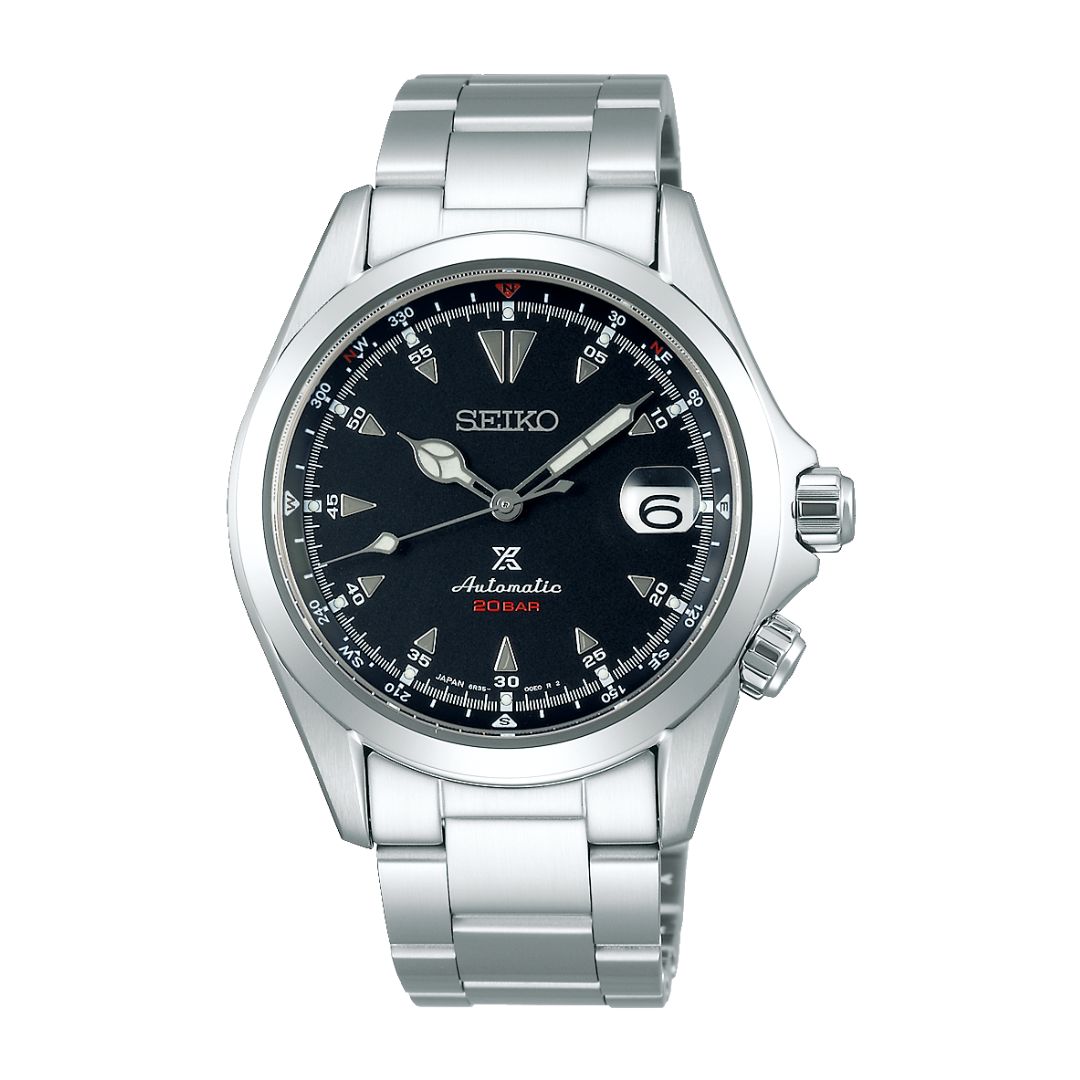 Seiko Prospex SPB117J1 Alpinist automatic black dial compass bezel 39.5mm 70hr reserve 200m