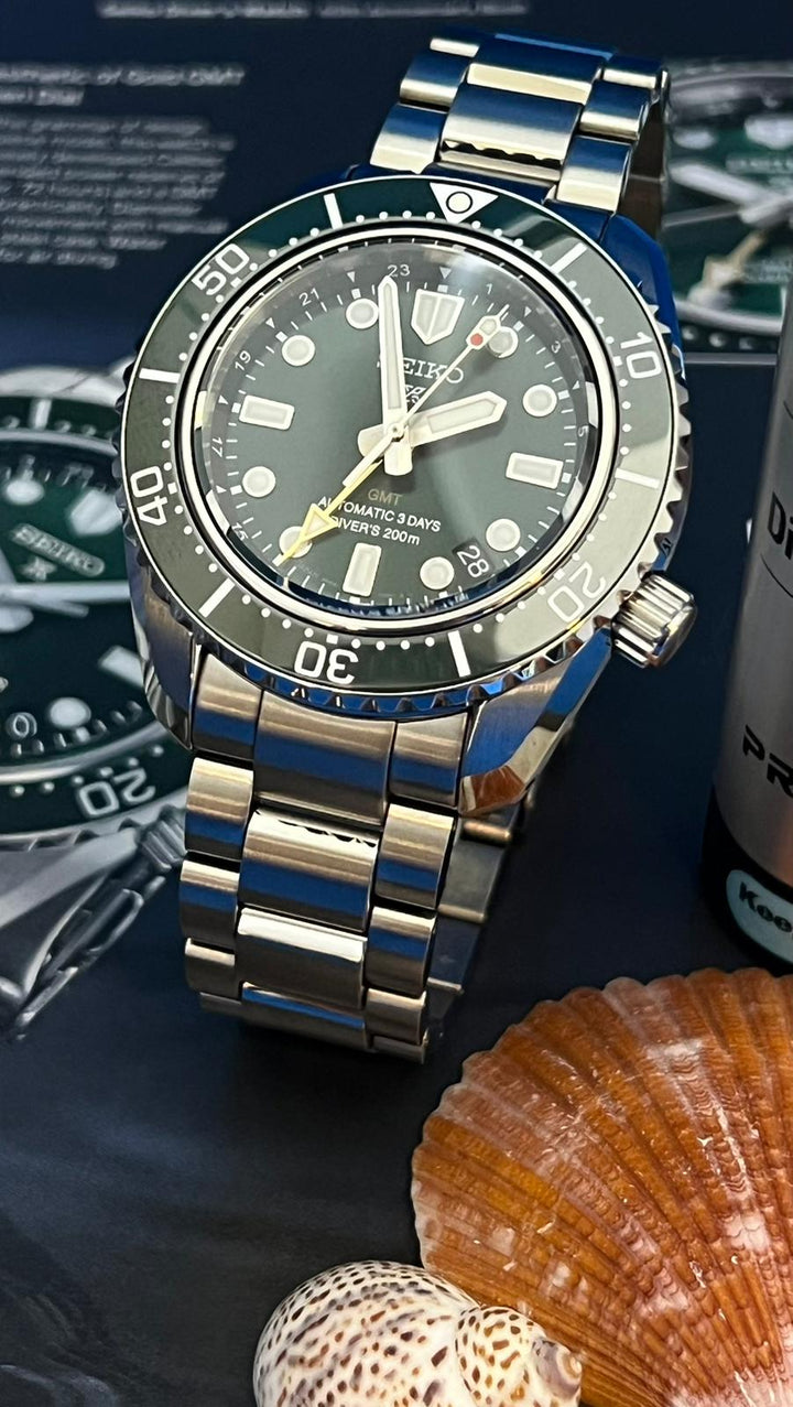 SEIKO PROSPEX SPB381J1 AUTOMATIC G.M.T DIVER&