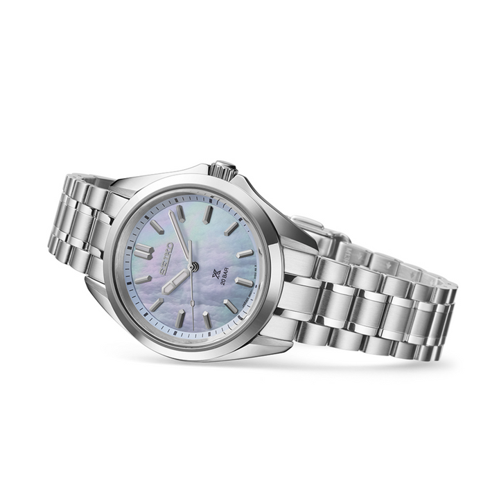 Seiko Prospex SUR607J1 34mm stainless steel case curved sapphire crystal