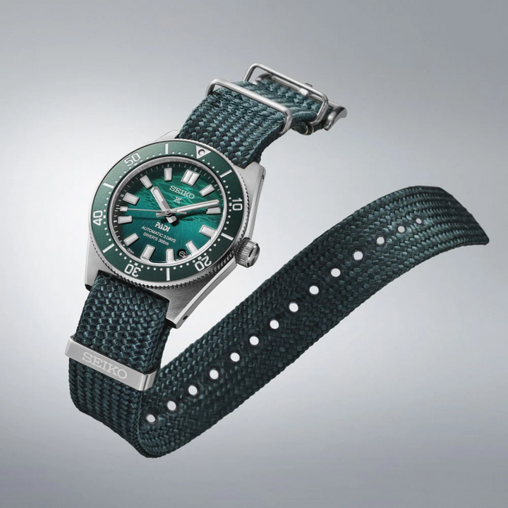 Seiko Prospex SPB501J1 PADI diver showing sapphire crystal and vintage-inspired design