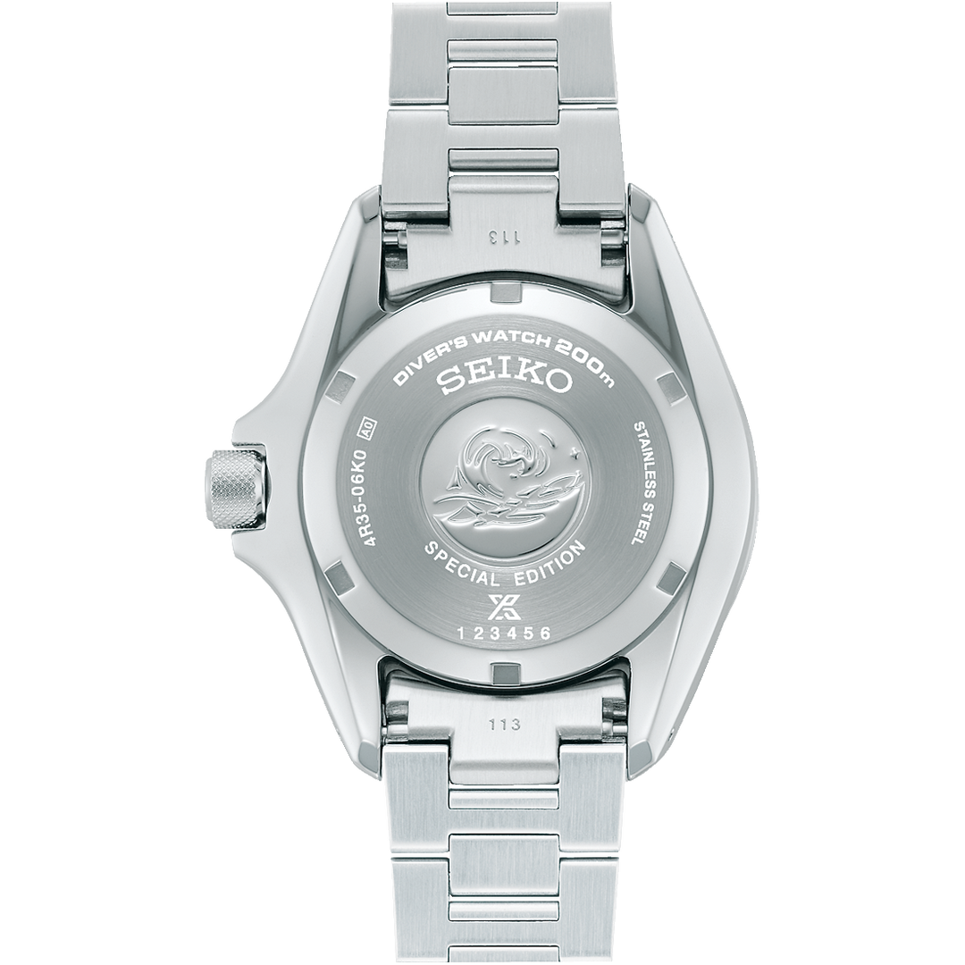 Seiko SRPL53K1 PADI 60th Anniversary case back 4R35 automatic movement