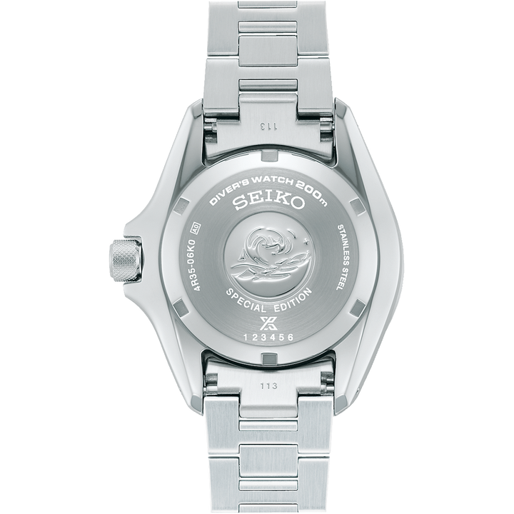 Seiko SRPL53K1 PADI 60th Anniversary case back 4R35 automatic movement