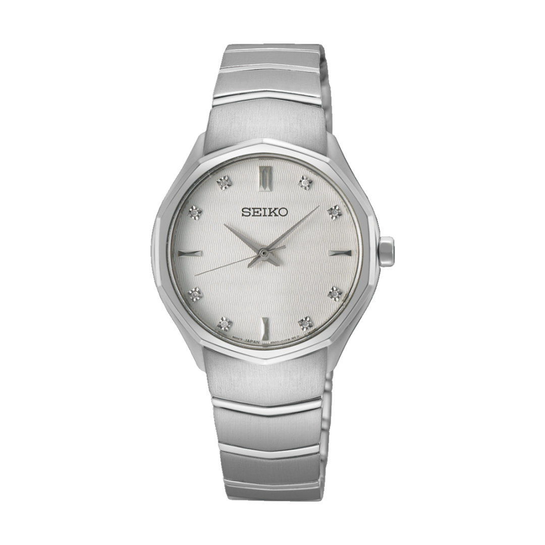 Seiko SUR615P1 sapphire crystal quartz women's watch front view