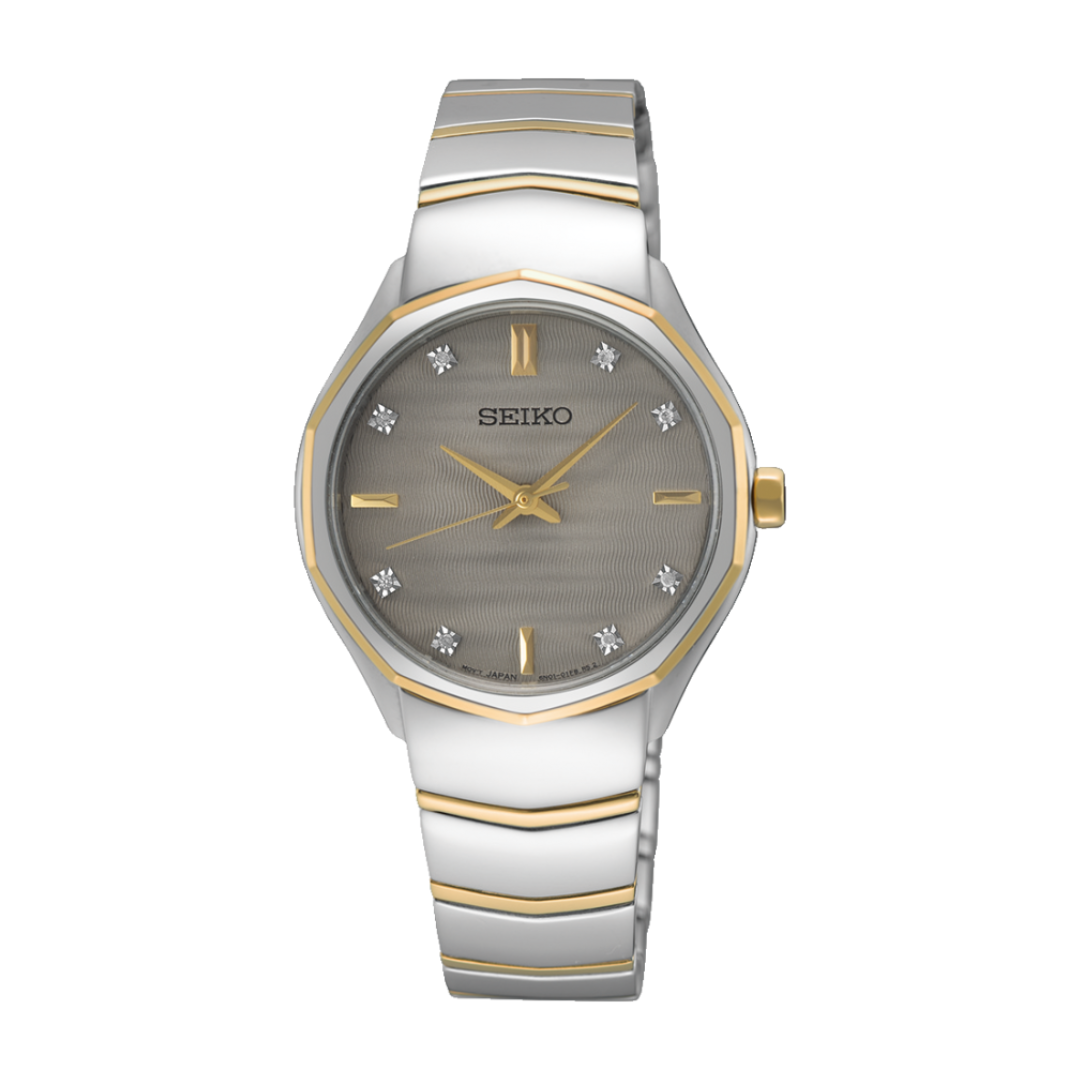Seiko SUR616P1 sapphire crystal quartz women's watch front view