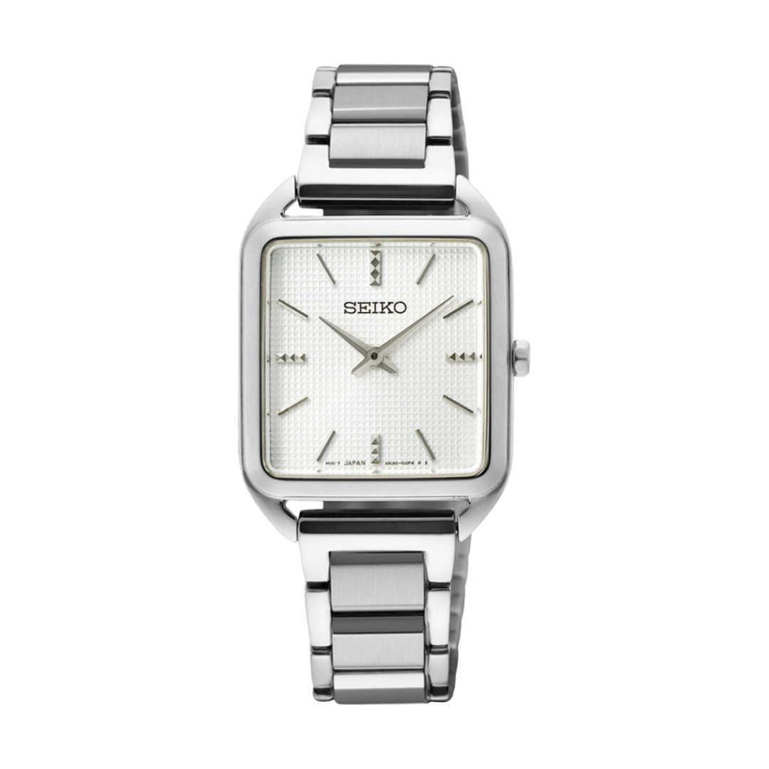 Seiko SWR073P1 slim quartz women's watch front view
