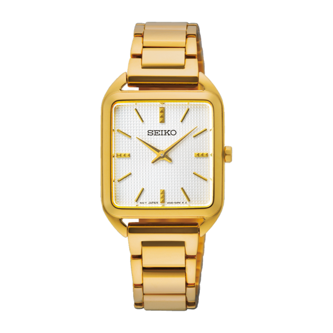 Seiko SWR078P1 slim quartz women's watch front view