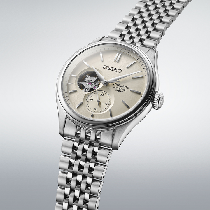 SEIKO PRESAGE SPB469J1 CLASSIC AUTOMATIC OPEN HEART MEN WATCH