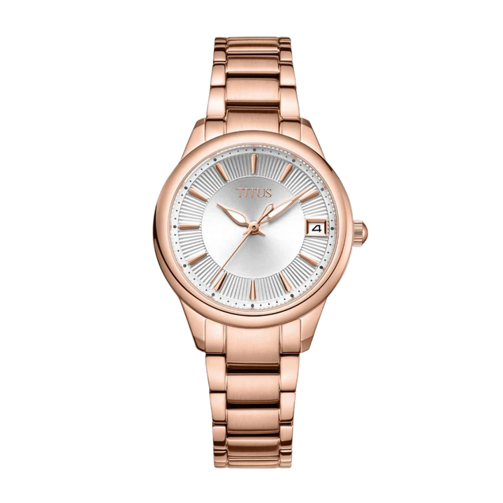 SOLVIL ET TITUS FAIR LADY W06-03373-005 3 HANDS DATE QUARTZ WOMEN WATCH