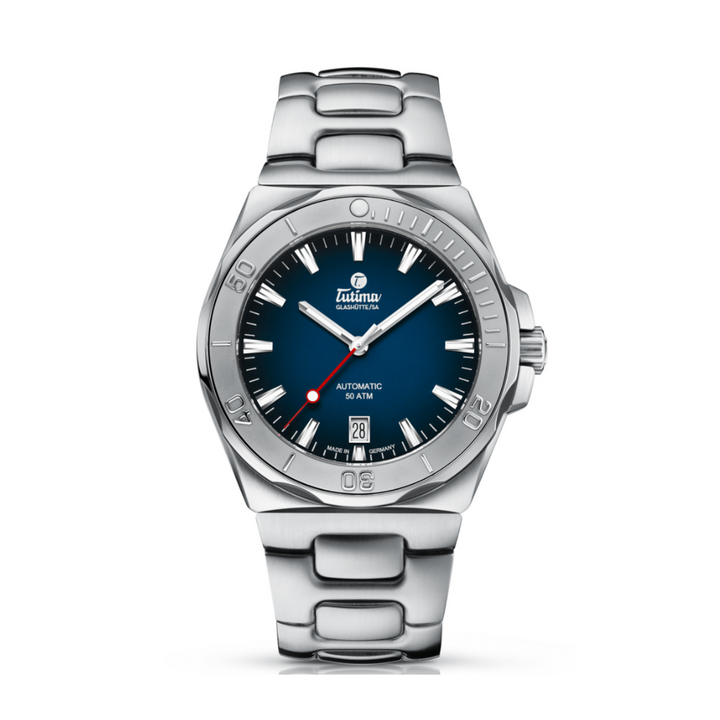 TUTIMA GLASHÜTTE M2 SEVEN SEAS 6156-04 AUTOMATIC MEN WATCH
