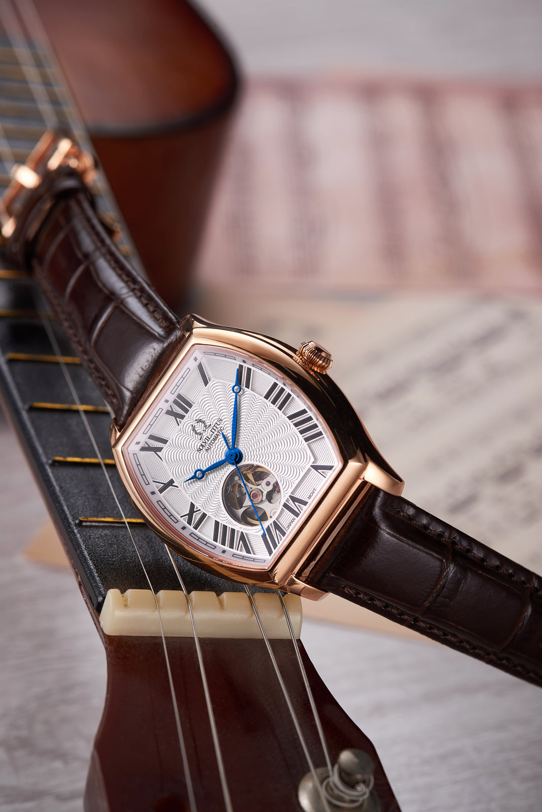 SOLVIL ET TITUS BARRIQUE W06-03268-002 3 HANDS MECHANICAL MEN WATCH