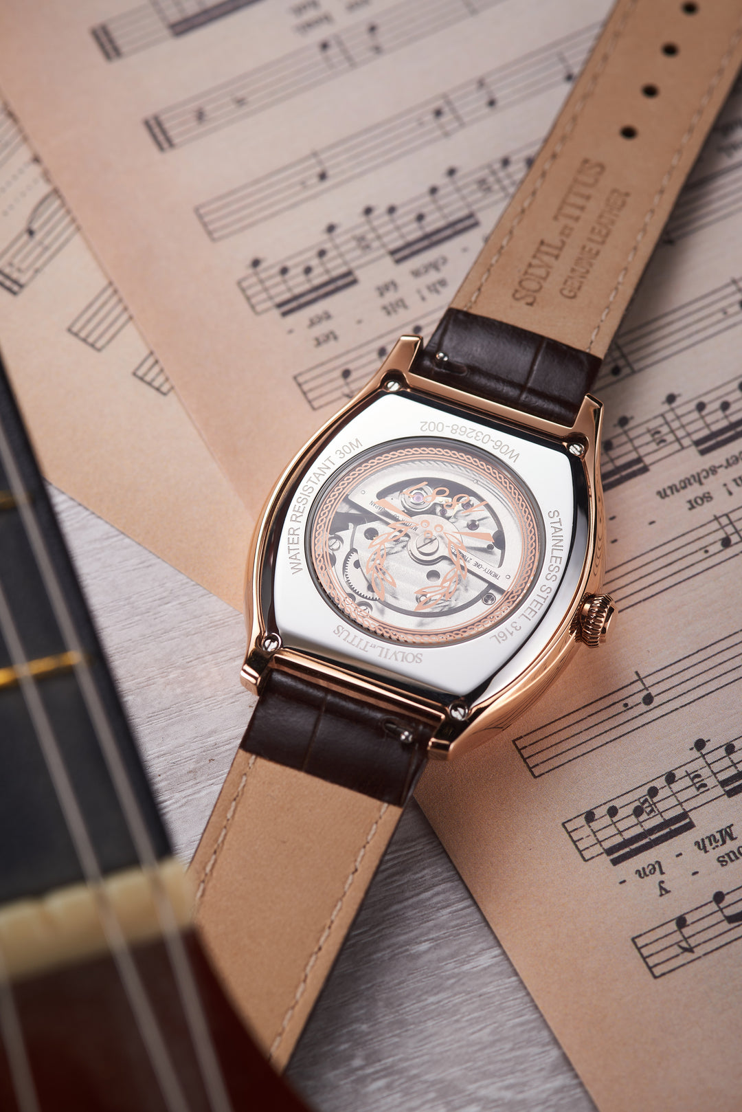 SOLVIL ET TITUS BARRIQUE W06-03268-002 3 HANDS MECHANICAL MEN WATCH
