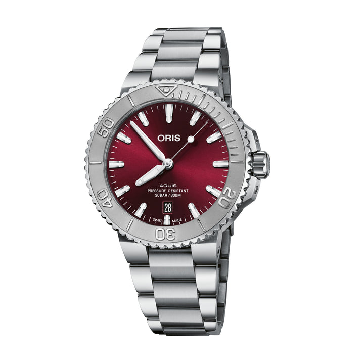 ORIS AQUIS DATE RELIEF 733 7766 4158-07 8 22 05PEB MECHANICAL WOMEN WATCH