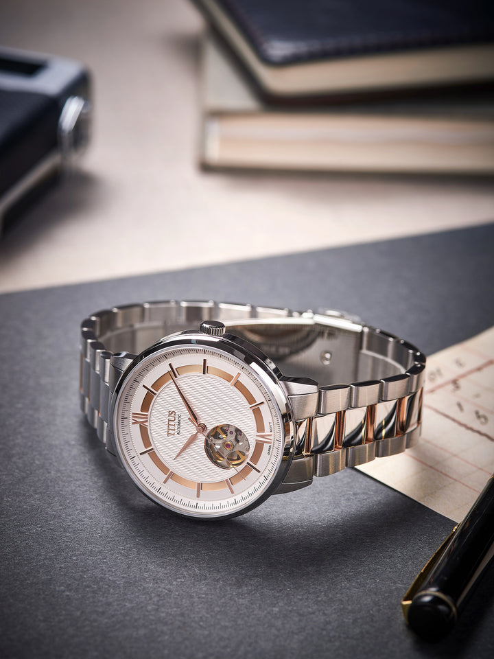 SOLVIL ET TITUS ENLIGHT W06-03277-002 3 HANDS AUTOMATIC MEN WATCH