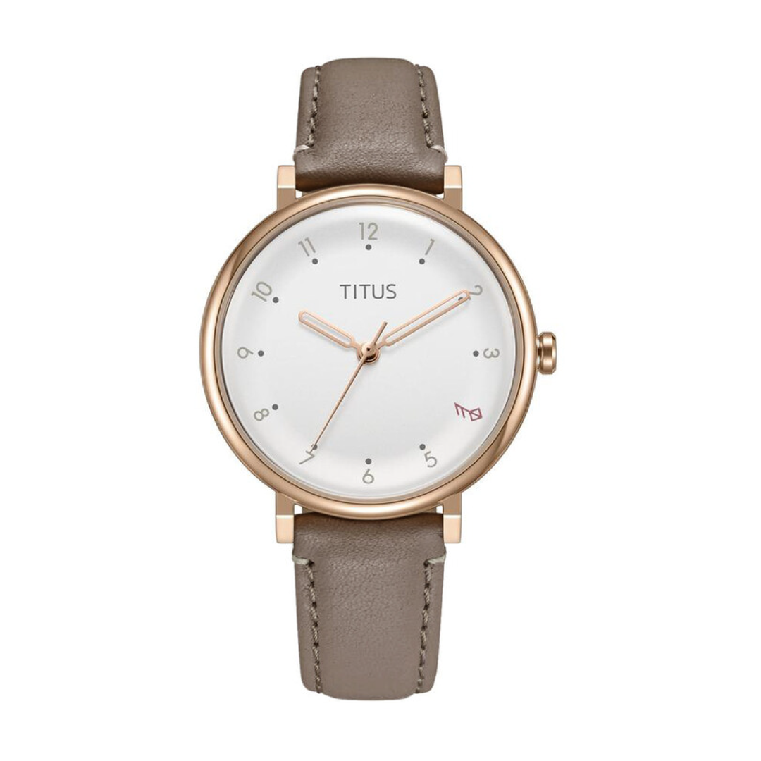 SOLVIL ET TITUS NORDIC TALE W06-03319-007 3 HANDS QUARTZ LEATHER WOMEN WATCH