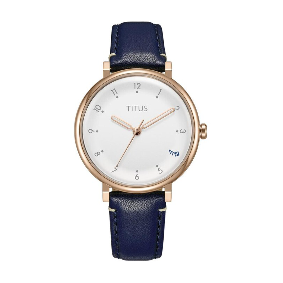SOLVIL ET TITUS NORDIC TALE W06-03319-004 3 HANDS QUARTZ LEATHER WOMEN WATCH