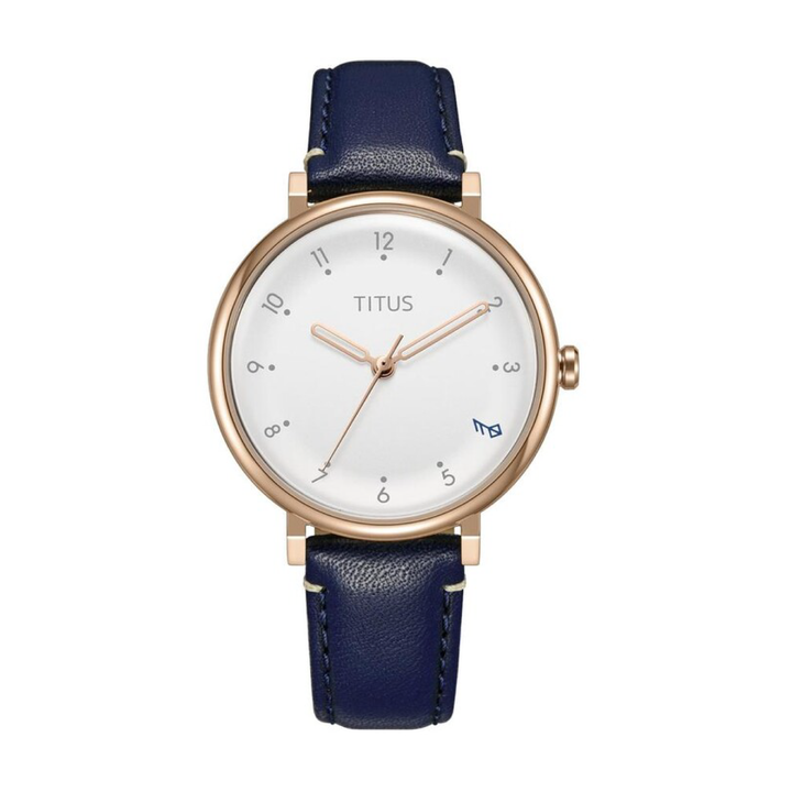SOLVIL ET TITUS NORDIC TALE W06-03319-004 3 HANDS QUARTZ LEATHER WOMEN WATCH