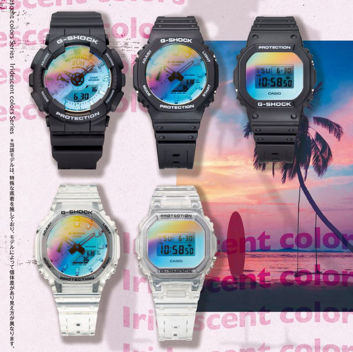CASIO G-SHOCK GA-2100SRS-7ADR SPECIAL COLOUR MODELS TRANSPARENT WATCH
