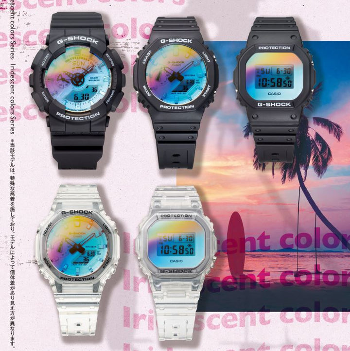 CASIO G-SHOCK DW-5600SRS-7DR SPECIAL COLOR MODELS TRANSPARENT WATCH
