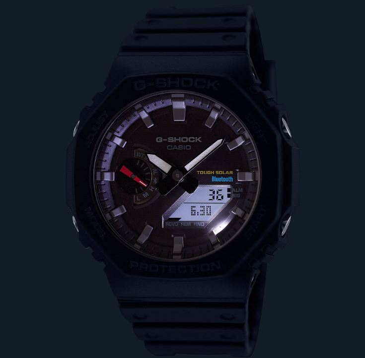 CASIO G-SHOCK GA-B2100-1ADR SOLAR ANALOG-DIGITAL BLACK WATCH