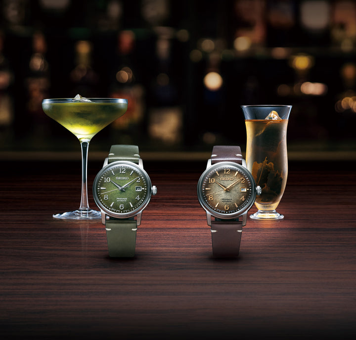 SEIKO PRESAGE SRPF43J1 LIMITED EDITION COCKTAIL TIME "HOJICHA" AUTOMATIC MEN WATCH