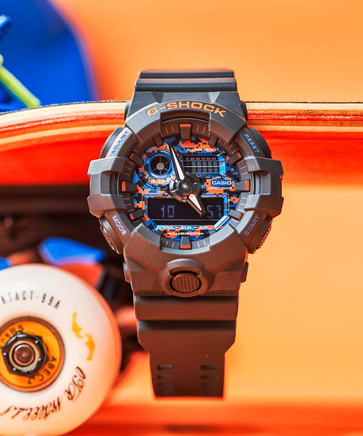 CASIO G-SHOCK GA-700CT-1ADR SPECIAL COLOUR MODELS BLACK WATCH