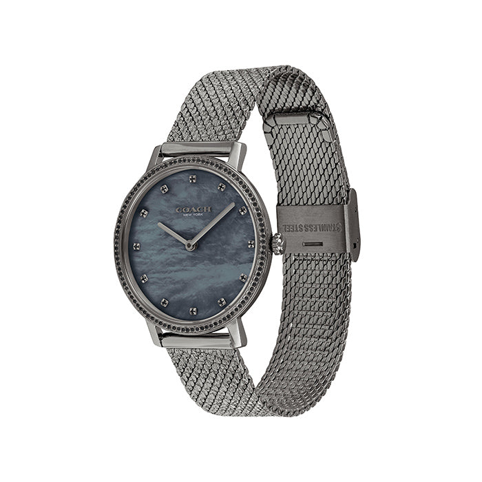 COACH 14503829 AUDREY 2 HANDS QUARTZ BLACK WOMEN WATCH