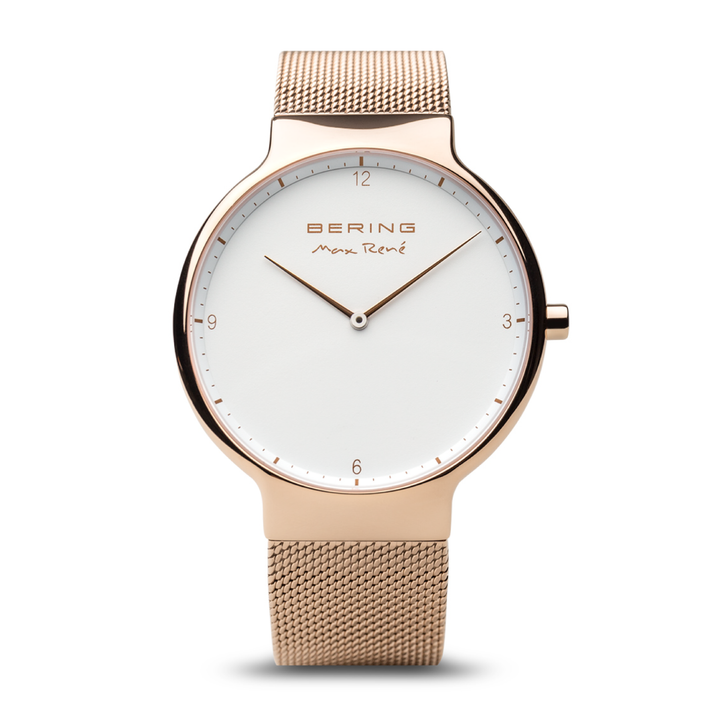 BERING MAX RENÉ QUARTZ ANALOG ROSE GOLD MEN WATCH