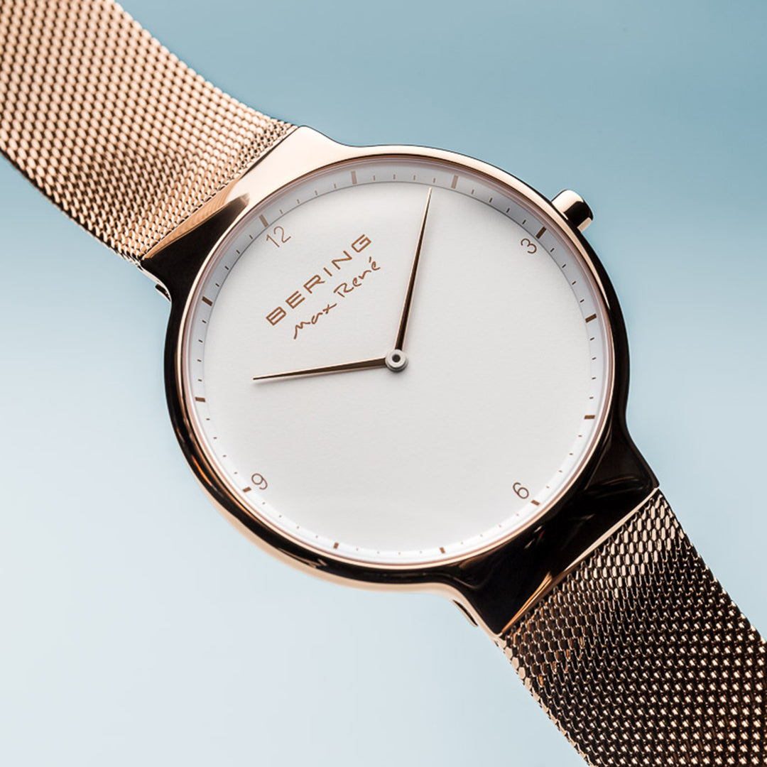 BERING MAX RENÉ QUARTZ ANALOG ROSE GOLD MEN WATCH