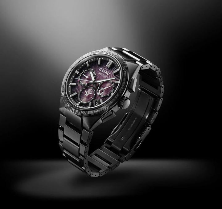 SEIKO ASTRON SSH123J1 "SUPER NOVA" LIMITED EDITION GPS SOLAR 5X53 DUAL-TIME MEN WATCH
