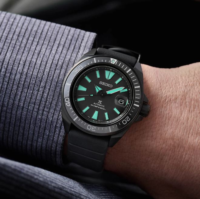 SEIKO PROSPEX SRPH97K1 LIMITED EDITION "BLACK SERIES" KING SAMURAI MEN WATCH