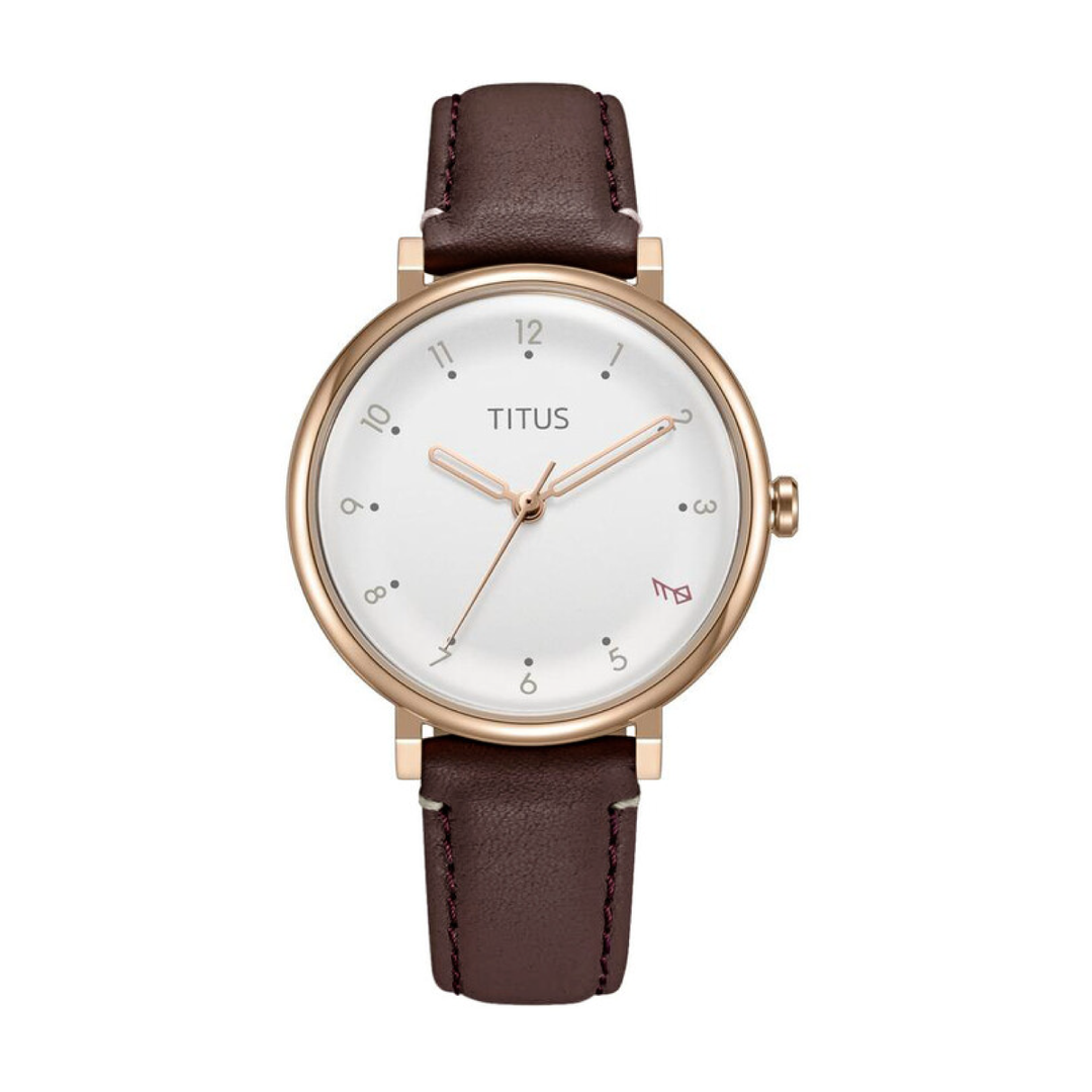 SOLVIL ET TITUS NORDIC TALE W06-03319-008 3 HANDS QUARTZ LEATHER WOMEN WATCH