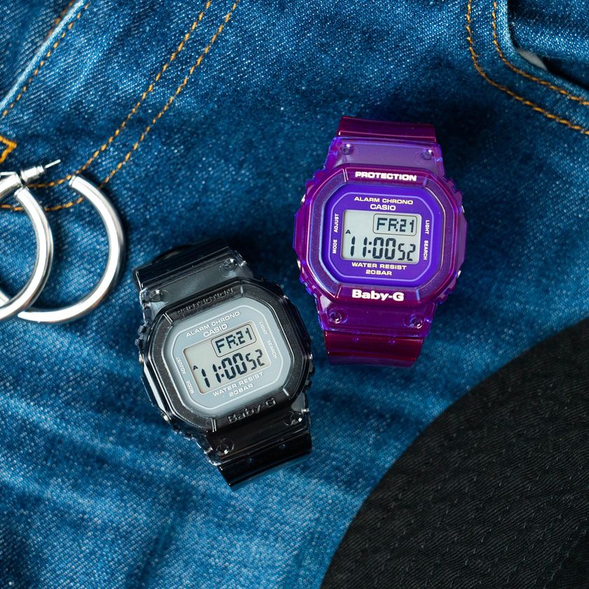 CASIO BABY-G BGD-560S-8DR STANDARD DIGITAL BLACK WATCH