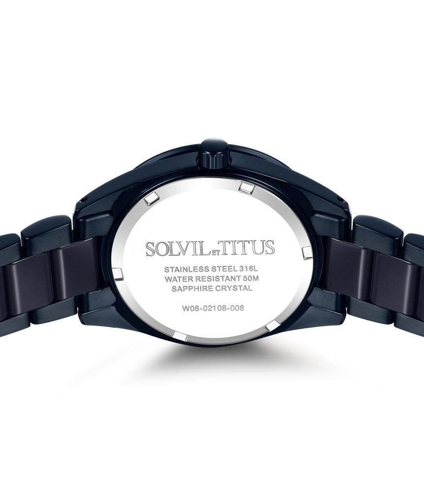 SOLVIL ET TITUS PERSE W06-02108-008 MULTI-FUNCTION QUARTZ WOMEN WATCH