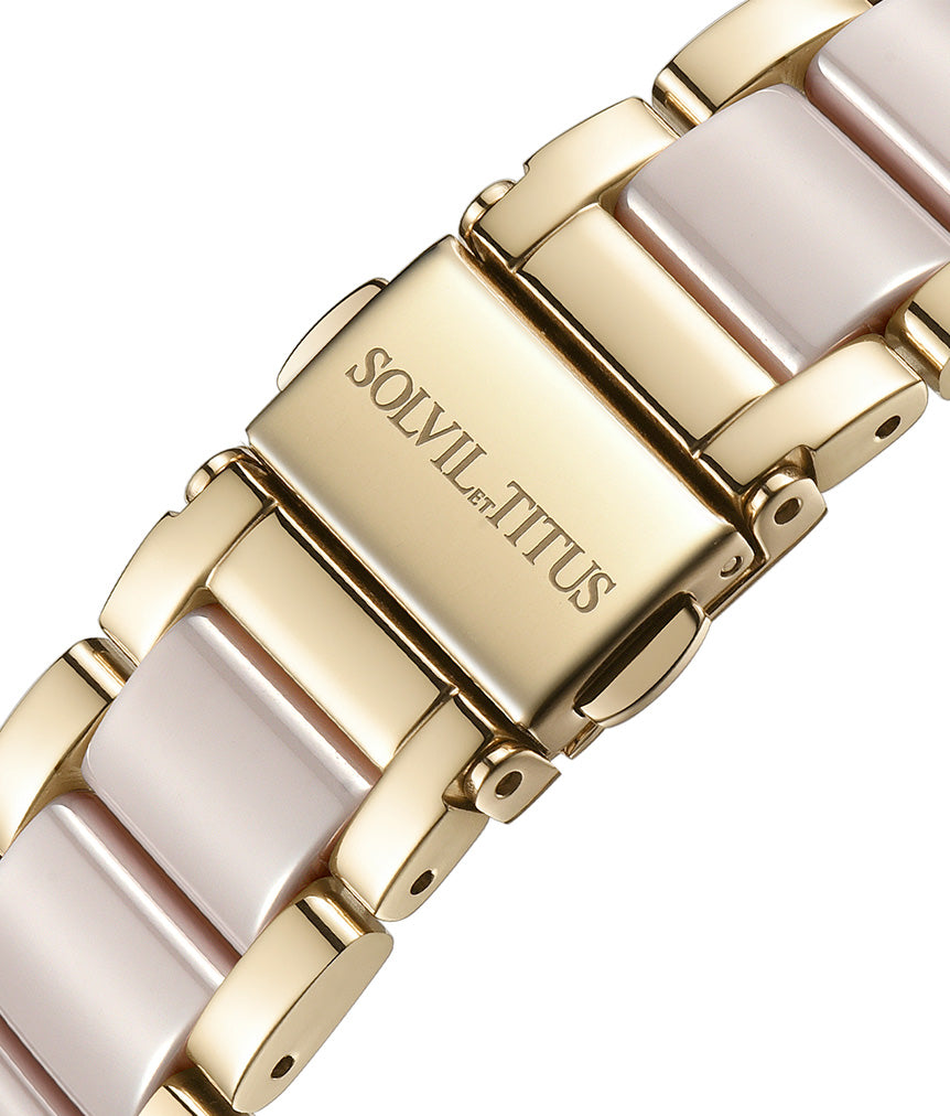 SOLVIL ET TITUS PERSE W06-02108-010 MULTI-FUNCTION QUARTZ WOMEN WATCH